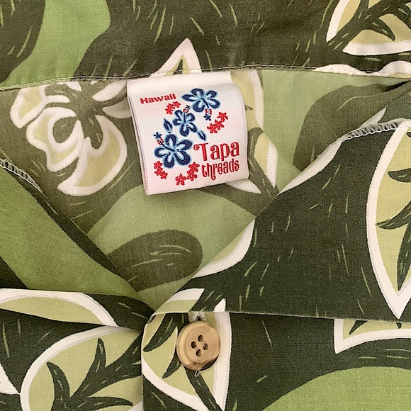 Green Hawaiian wear button up - Picture 3 of 4